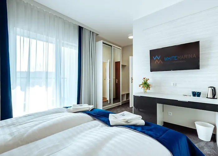 Privatunterkunft White Marina Ustronie Morskie